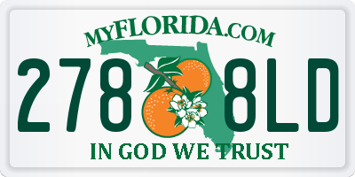 FL license plate 2788LD