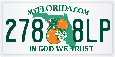 FL license plate 2788LP