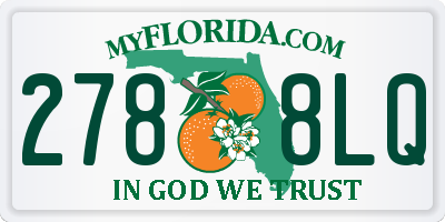 FL license plate 2788LQ