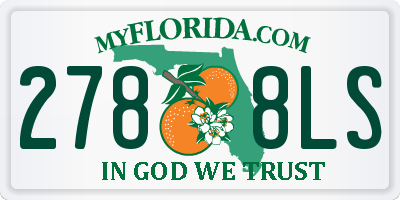 FL license plate 2788LS