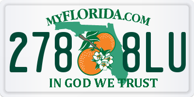 FL license plate 2788LU