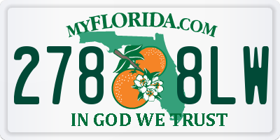 FL license plate 2788LW