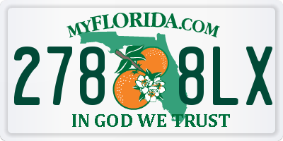 FL license plate 2788LX