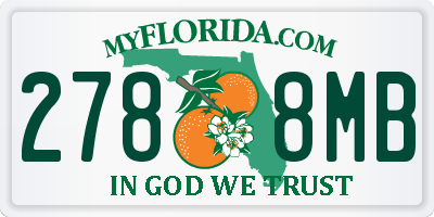 FL license plate 2788MB