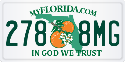 FL license plate 2788MG