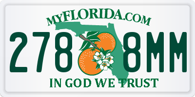 FL license plate 2788MM