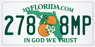FL license plate 2788MP