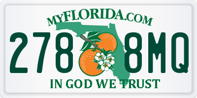 FL license plate 2788MQ