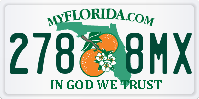 FL license plate 2788MX