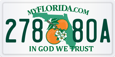 FL license plate 2788OA