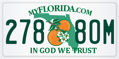 FL license plate 2788OM