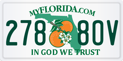 FL license plate 2788OV