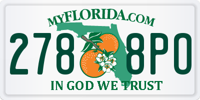 FL license plate 2788PO