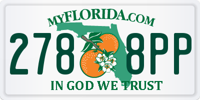 FL license plate 2788PP