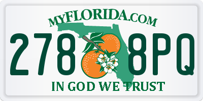 FL license plate 2788PQ