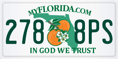 FL license plate 2788PS