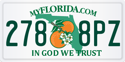 FL license plate 2788PZ