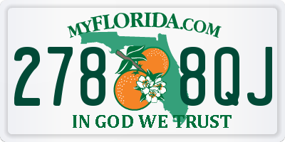 FL license plate 2788QJ