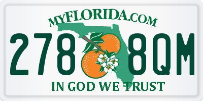 FL license plate 2788QM