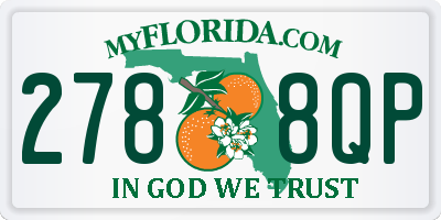 FL license plate 2788QP