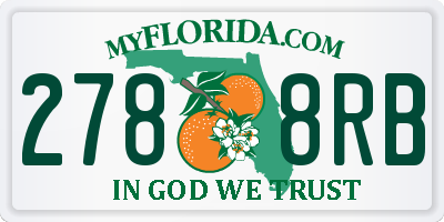 FL license plate 2788RB