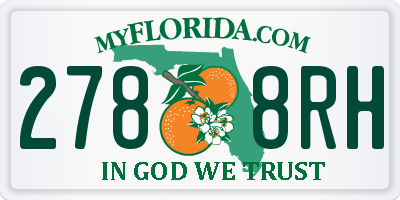 FL license plate 2788RH