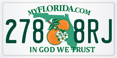 FL license plate 2788RJ