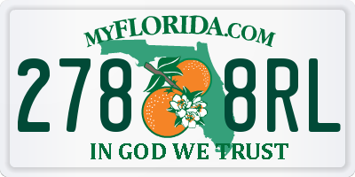 FL license plate 2788RL