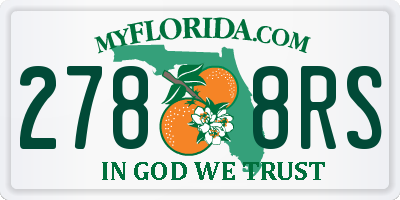FL license plate 2788RS