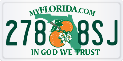 FL license plate 2788SJ