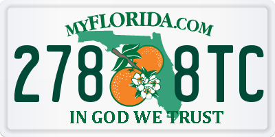 FL license plate 2788TC