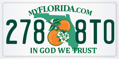 FL license plate 2788TO