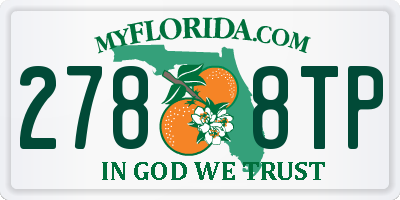 FL license plate 2788TP