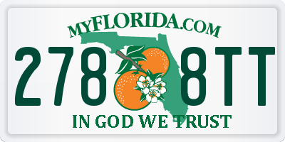 FL license plate 2788TT