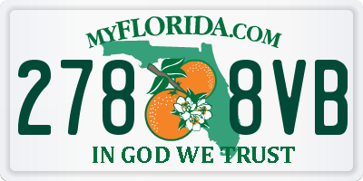 FL license plate 2788VB