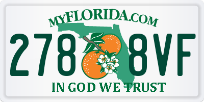 FL license plate 2788VF