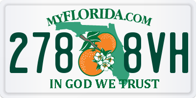 FL license plate 2788VH