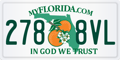 FL license plate 2788VL