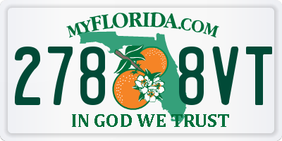 FL license plate 2788VT