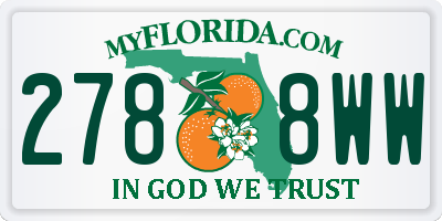 FL license plate 2788WW