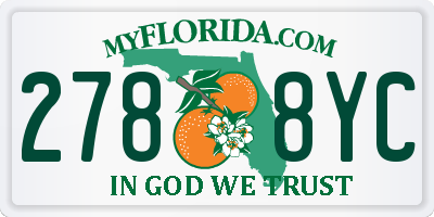 FL license plate 2788YC