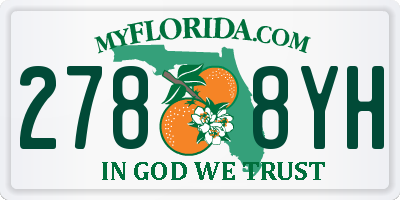 FL license plate 2788YH