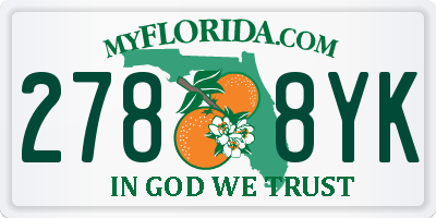 FL license plate 2788YK