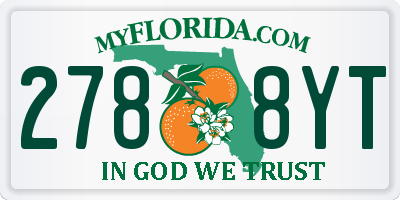 FL license plate 2788YT