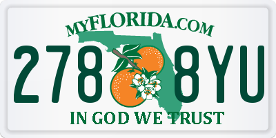 FL license plate 2788YU
