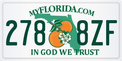 FL license plate 2788ZF