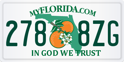 FL license plate 2788ZG