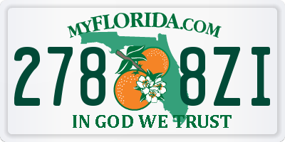 FL license plate 2788ZI