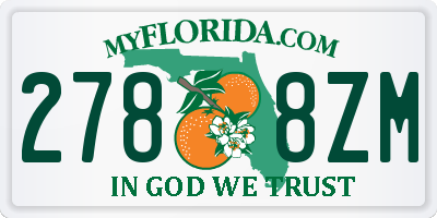 FL license plate 2788ZM