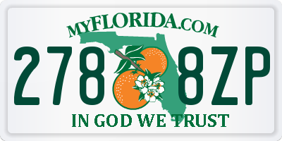 FL license plate 2788ZP